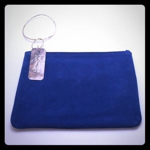 Rebecca Norman Royal Blue Suede Bangle Bag